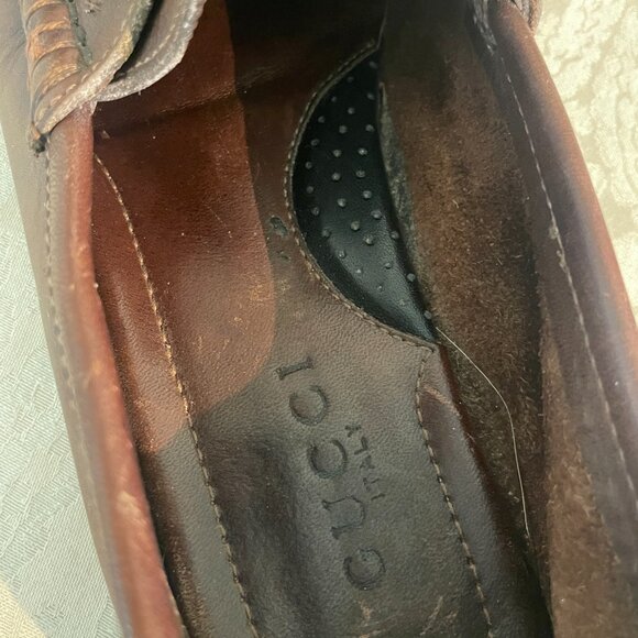 Gucci horsebit driving shoes Brown size *M - Picture 4 of 5